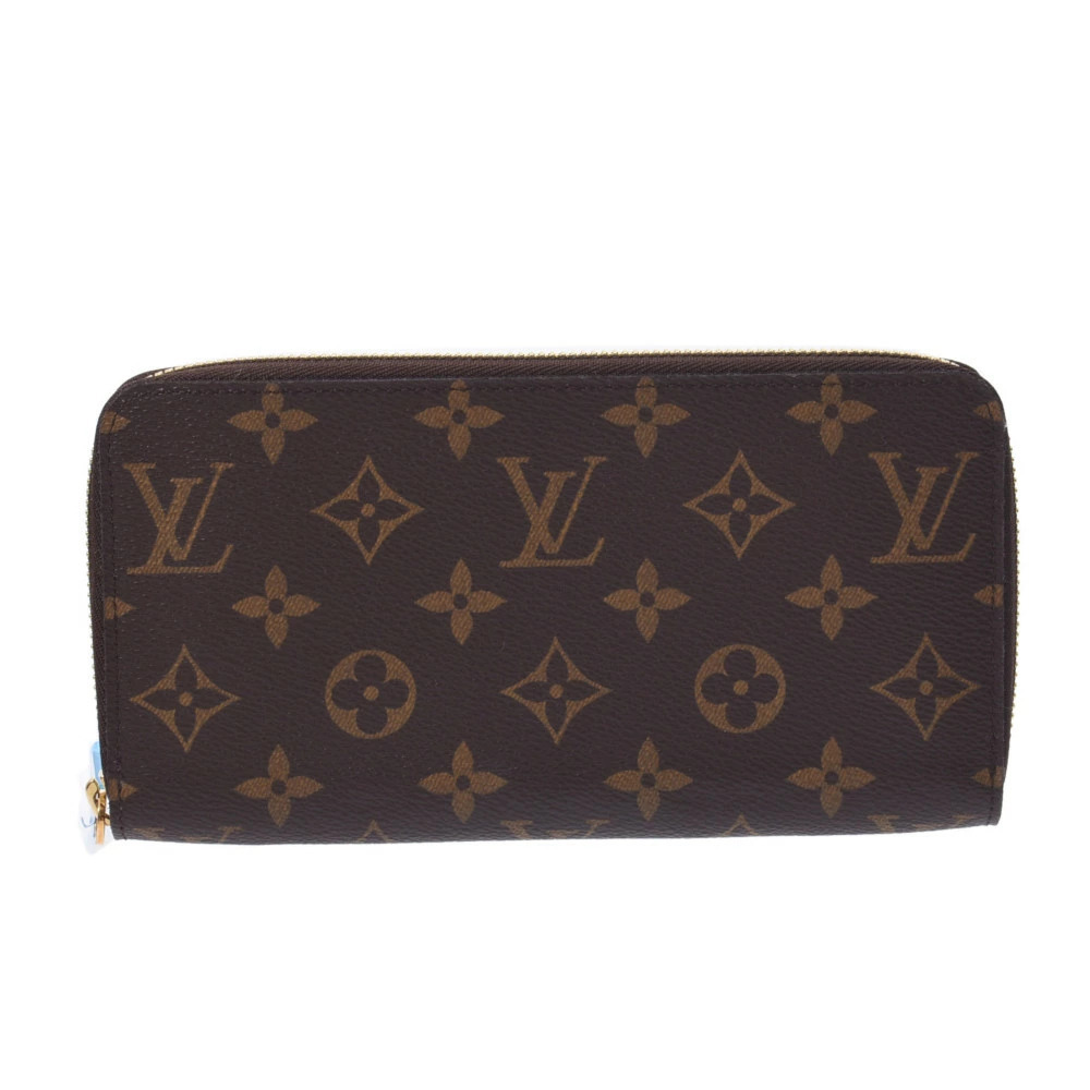 LOUIS VUITTON Monogram Zippy Wallet Brown Canvas Long